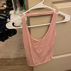 Peach crop top